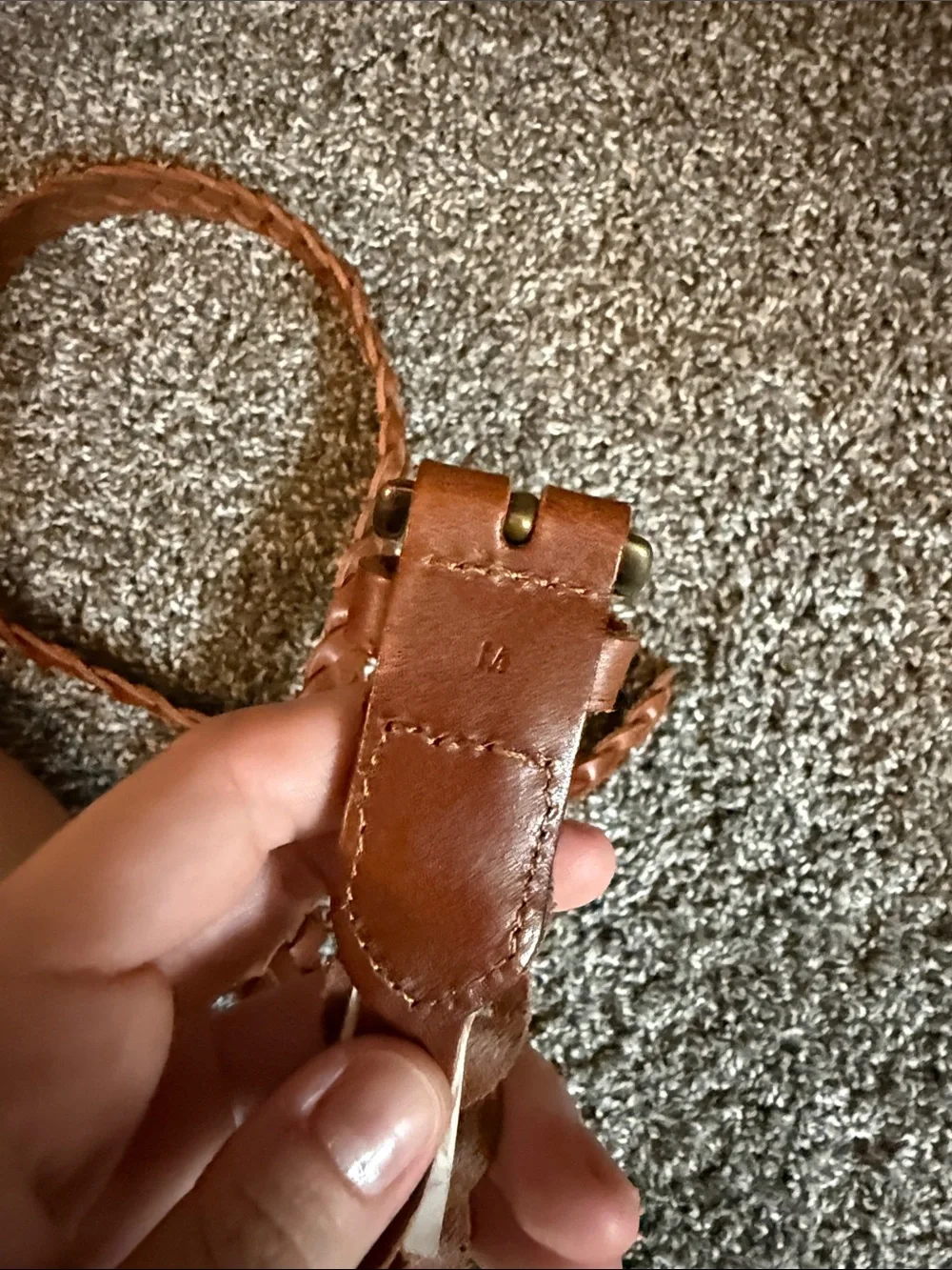 Madewell leather braided belt